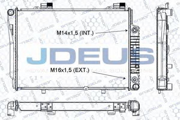 JDEUS RA0170350 Радиатор, охлаждение двигателя