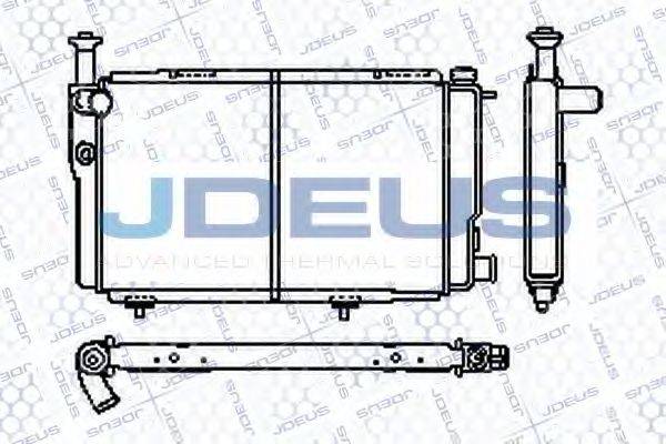 JDEUS RA0210050 Радіатор, охолодження двигуна