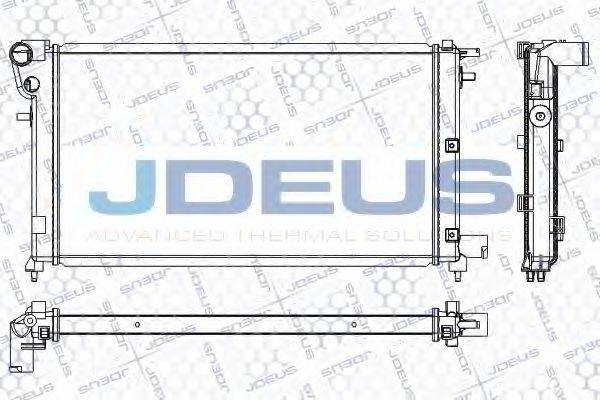 JDEUS RA0210261 Радиатор, охлаждение двигателя