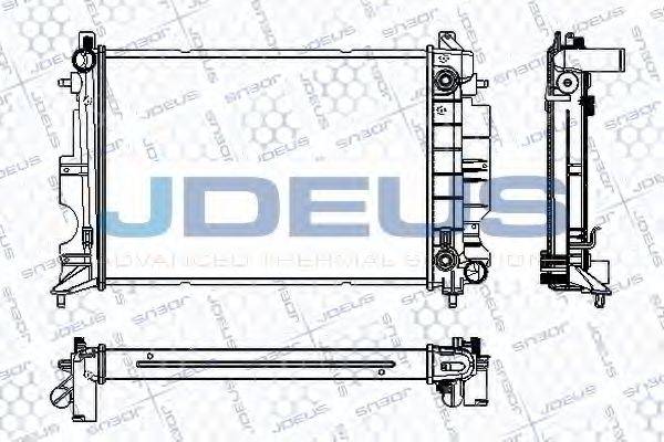 JDEUS RA0240180 Радиатор, охлаждение двигателя