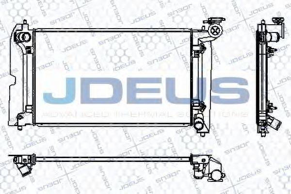 JDEUS RA0280100 Радиатор, охлаждение двигателя