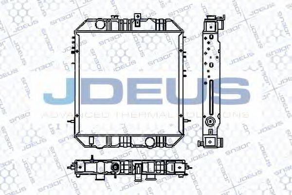 JDEUS RA1180040 Радиатор, охлаждение двигателя