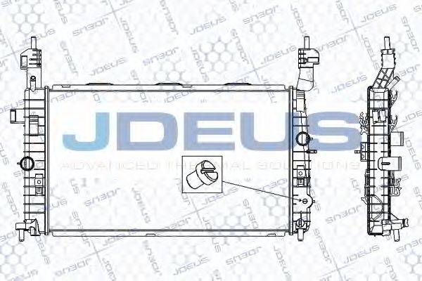 JDEUS RA0201020 Радиатор, охлаждение двигателя