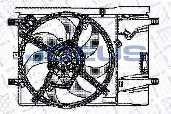 Вентилятор, охлаждение двигателя JDEUS EV11M680