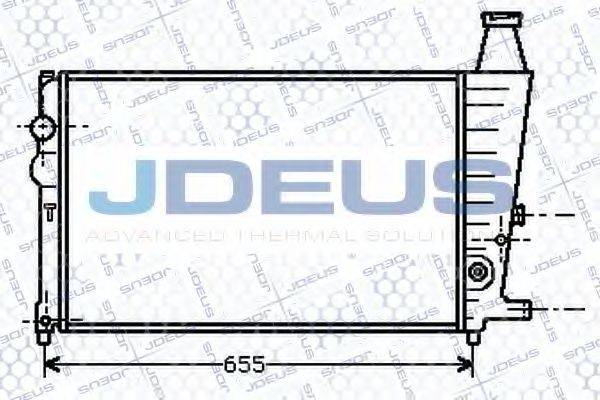 JDEUS 007V05 Радиатор, охлаждение двигателя