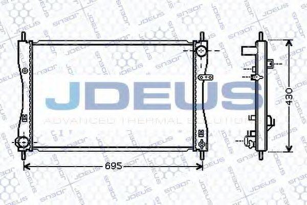 JDEUS 018M39 Радиатор, охлаждение двигателя
