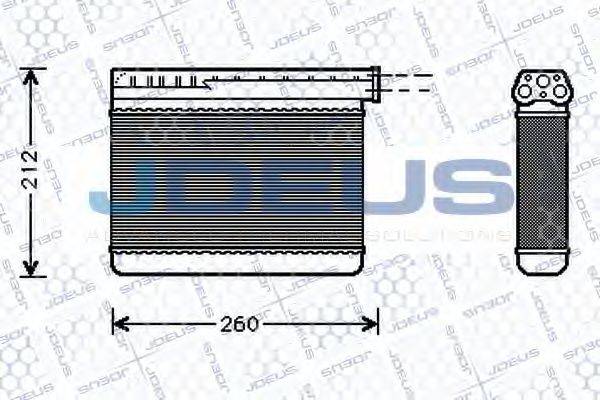 JDEUS 205M05 Теплообменник, отопление салона