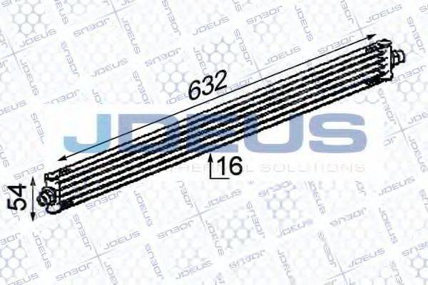 JDEUS 417M38 масляный радиатор, двигательное масло