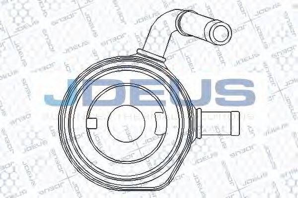 JDEUS 423M41 масляный радиатор, двигательное масло