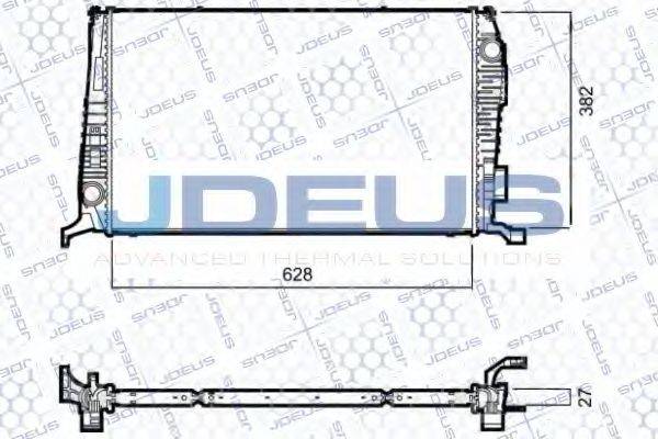 JDEUS 023M52 Радиатор, охлаждение двигателя