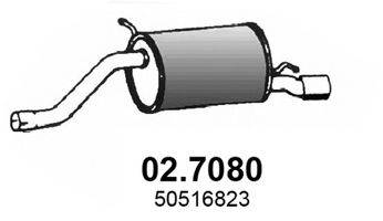 ASSO 027080 Глушитель выхлопных газов конечный