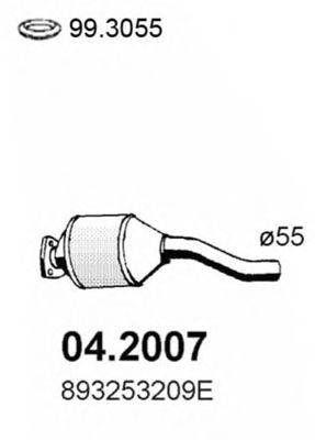 Передглушувач вихлопних газів ASSO 04.2007