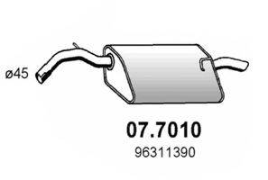 Глушник вихлопних газів кінцевий ASSO 07.7010