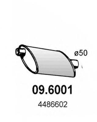 Середній глушник вихлопних газів ASSO 09.6001