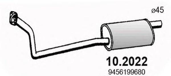 ASSO 102022 Передглушувач вихлопних газів