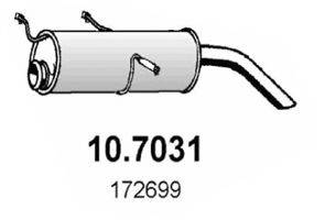 ASSO 107031 Глушитель выхлопных газов конечный
