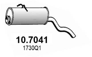 ASSO 107041 Глушитель выхлопных газов конечный
