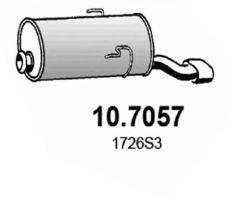 Глушитель выхлопных газов конечный ASSO 10.7057