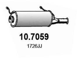 Глушник вихлопних газів кінцевий ASSO 10.7059
