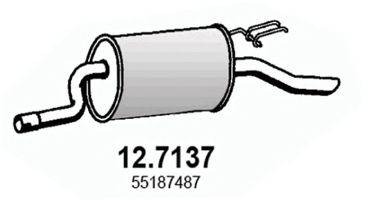 Глушник вихлопних газів кінцевий ASSO 12.7137