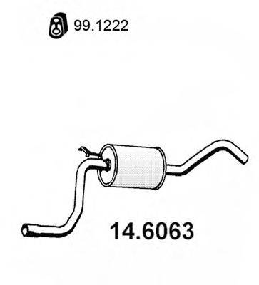 Середній глушник вихлопних газів ASSO 14.6063
