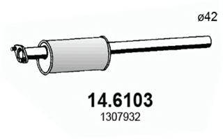ASSO 146103 Средний глушитель выхлопных газов
