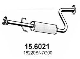 ASSO 156021 Средний глушитель выхлопных газов