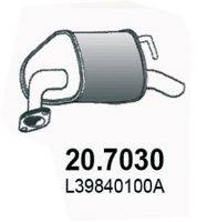 Глушитель выхлопных газов конечный ASSO 20.7030