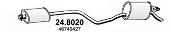 ASSO 248020 Средний / конечный глушитель ОГ