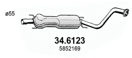 Середній глушник вихлопних газів ASSO 34.6123