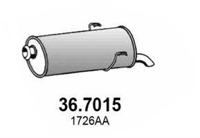 Глушитель выхлопных газов конечный ASSO 36.7015