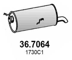 ASSO 367064 Глушитель выхлопных газов конечный
