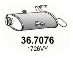 Глушитель выхлопных газов конечный ASSO 36.7076
