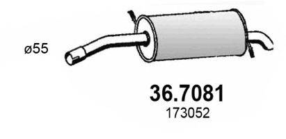 ASSO 367081 Глушитель выхлопных газов конечный