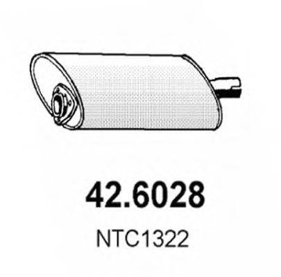 ASSO 426028 Середній глушник вихлопних газів