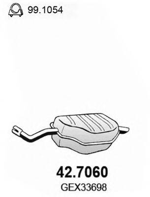 ASSO 427060 Глушник вихлопних газів кінцевий
