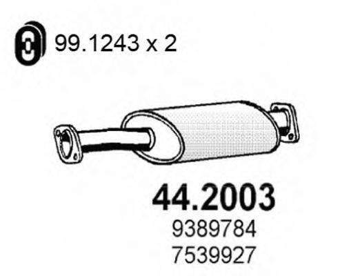 Передглушувач вихлопних газів ASSO 44.2003