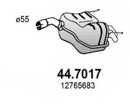 Глушник вихлопних газів кінцевий ASSO 44.7017