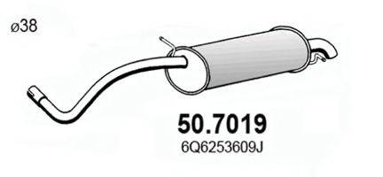 Глушник вихлопних газів кінцевий ASSO 50.7019