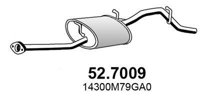Глушитель выхлопных газов конечный ASSO 52.7009