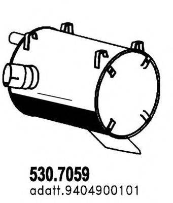 Середній/кінцевий глушник ОГ ASSO 530.7059