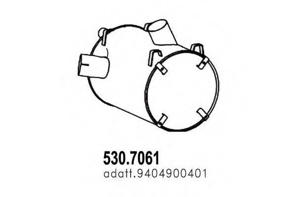 ASSO 5307061 Средний / конечный глушитель ОГ