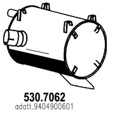 ASSO 5307062 Средний / конечный глушитель ОГ