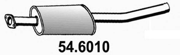 ASSO 546010 Средний глушитель выхлопных газов