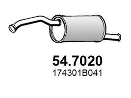 ASSO 547020 Глушитель выхлопных газов конечный