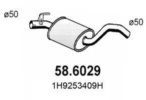 ASSO 586029 Середній глушник вихлопних газів