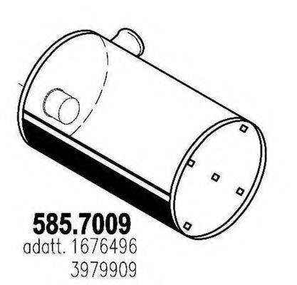 Середній/кінцевий глушник ОГ ASSO 585.7009
