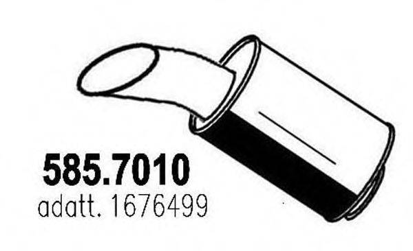 Середній/кінцевий глушник ОГ ASSO 585.7010