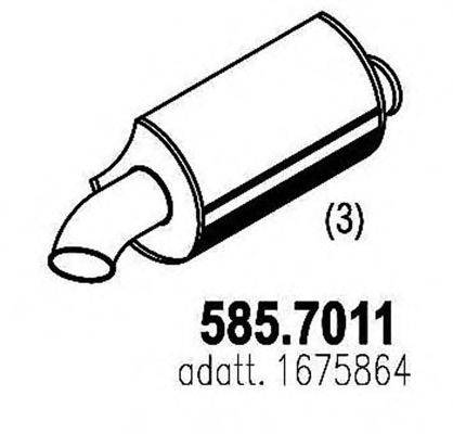 Середній/кінцевий глушник ОГ ASSO 585.7011