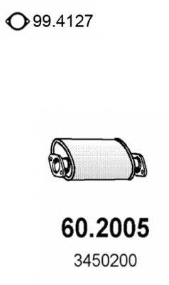 Передглушувач вихлопних газів ASSO 60.2005